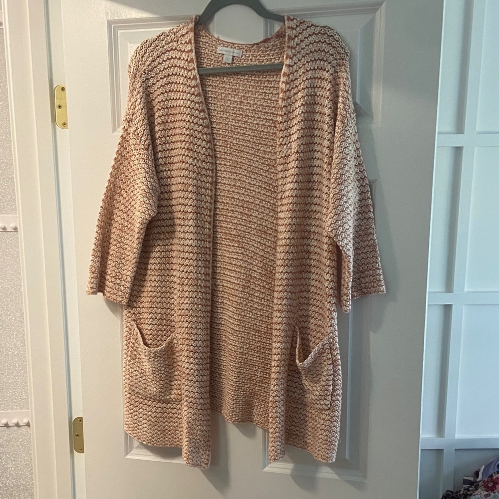 🧡 Women’s Open-Front Knit Cardigan Sweater - Blush